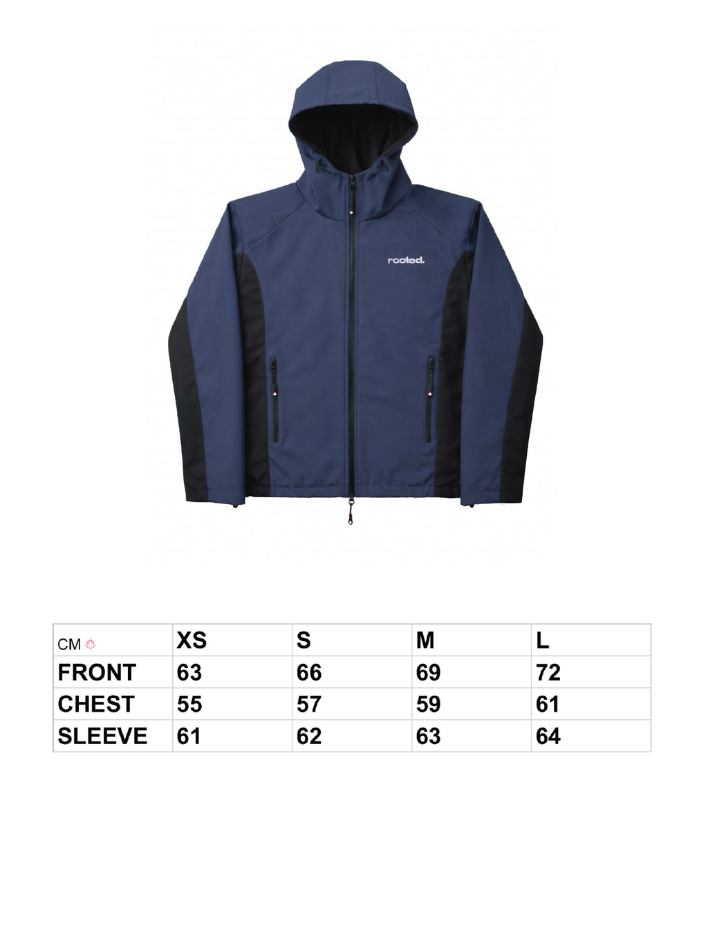 ROOTED TRUE-NAVY JACKET