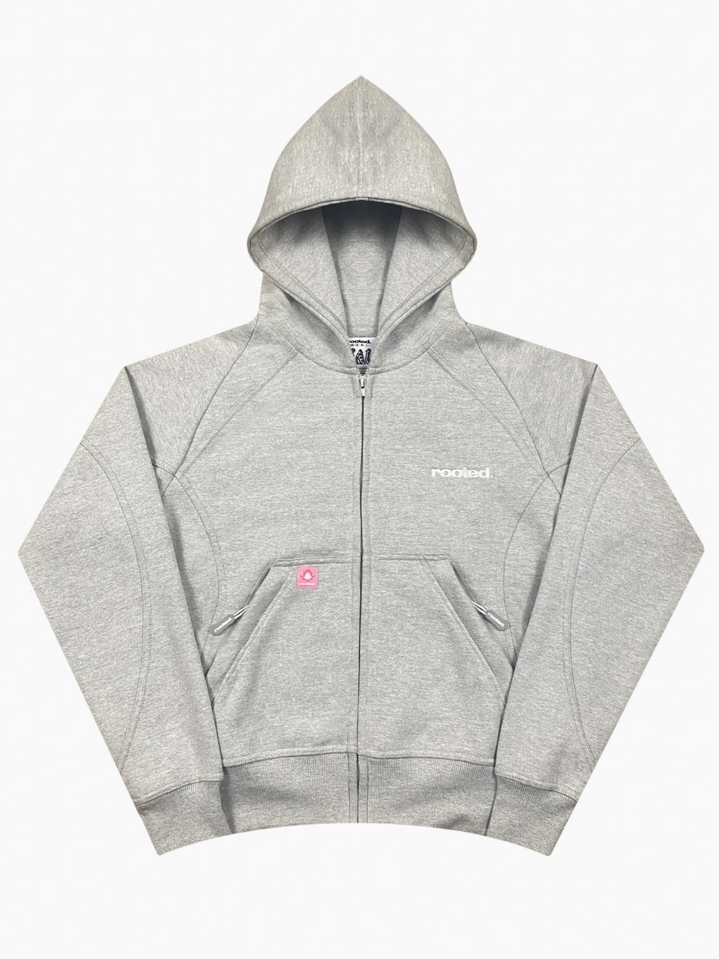 RUNAWAY ROOTED GREY ZIPUP
