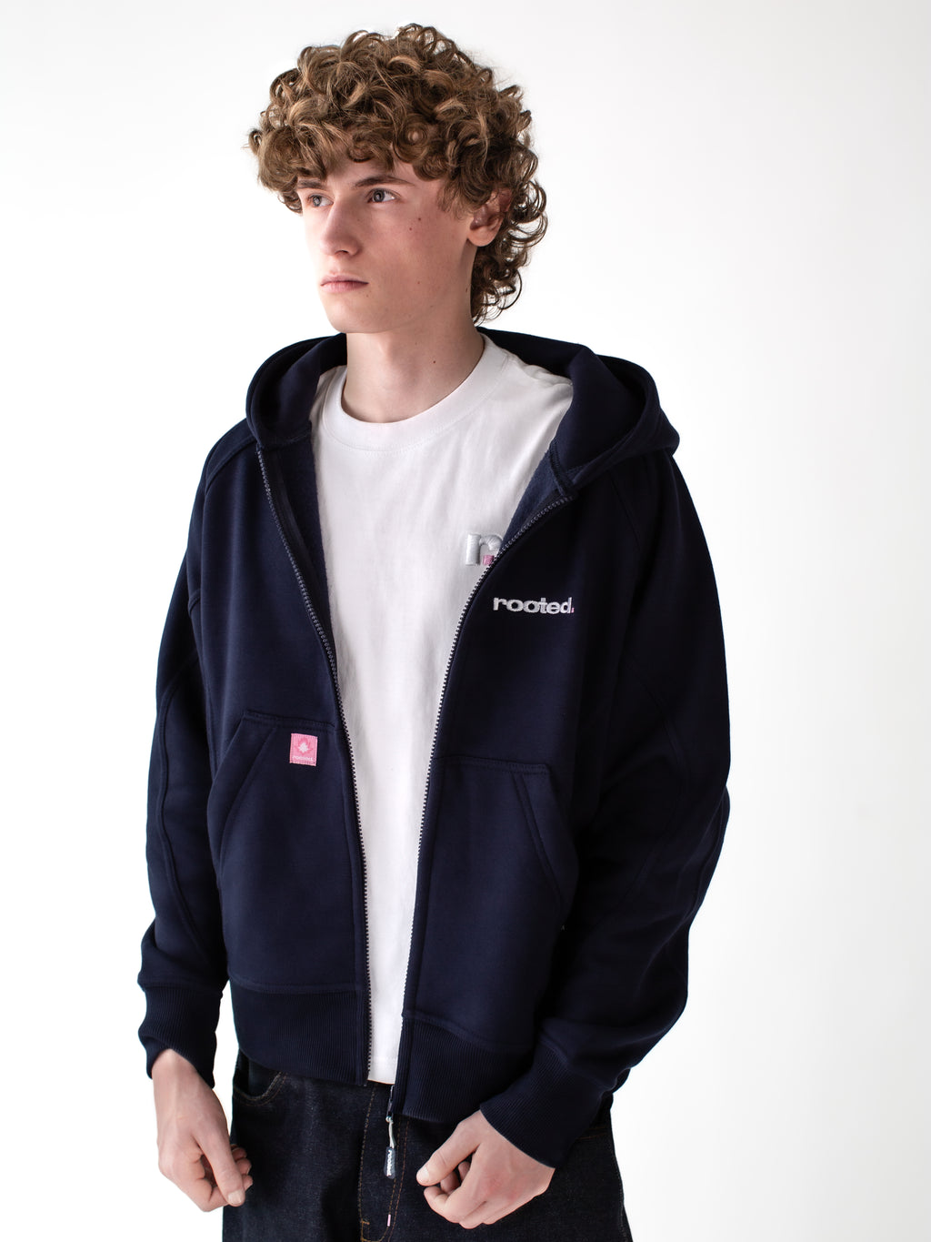 RUNAWAY ROOTED NAVY ZIPUP